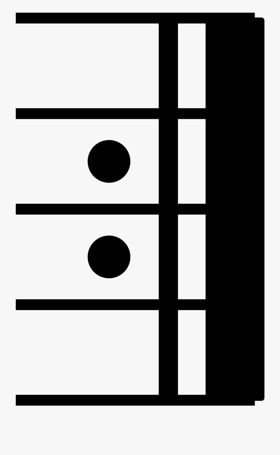 Clip Art Repetition Notation Da Capo - Repeat Sign Music, Transparent Clipart