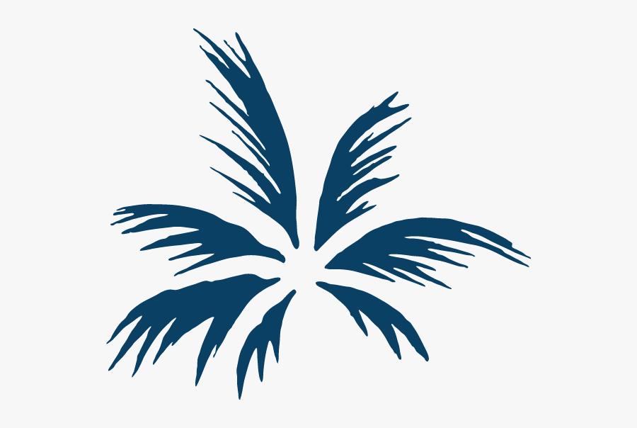 Caliva Palm Icon Blue 600px - Caliva Cannabis, Transparent Clipart