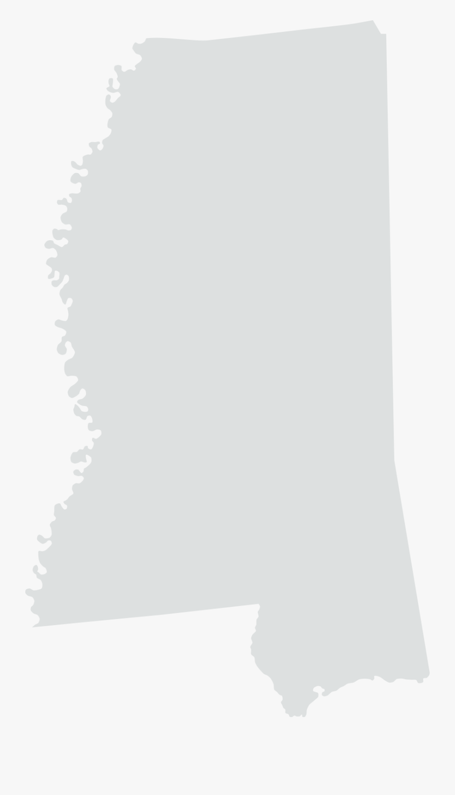 Map Of Mississippi, Transparent Clipart