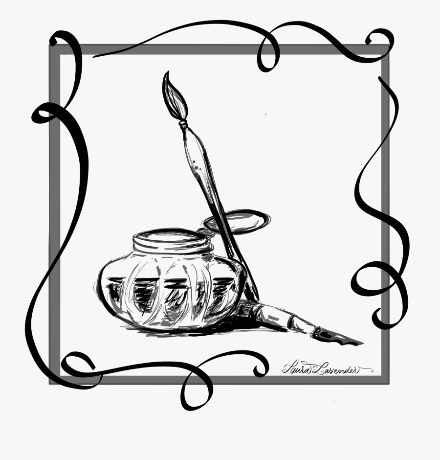 Calligraphy Drawing By Laura Lavender, Transparent Clipart