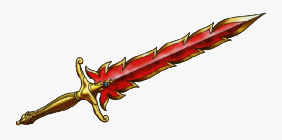 Dragon Quest Flame Sword, Transparent Clipart