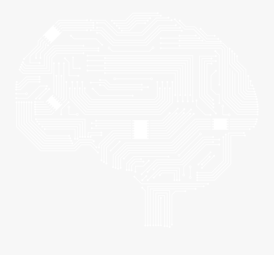 White Black Pattern Brain - Funny Electrical Engineering Posters, Transparent Clipart
