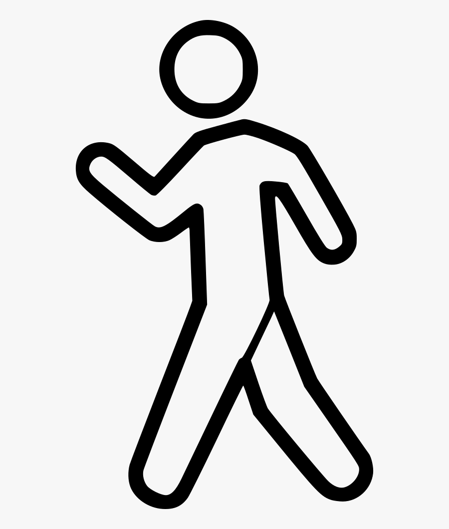 Walking Person Icon Png, Transparent Clipart