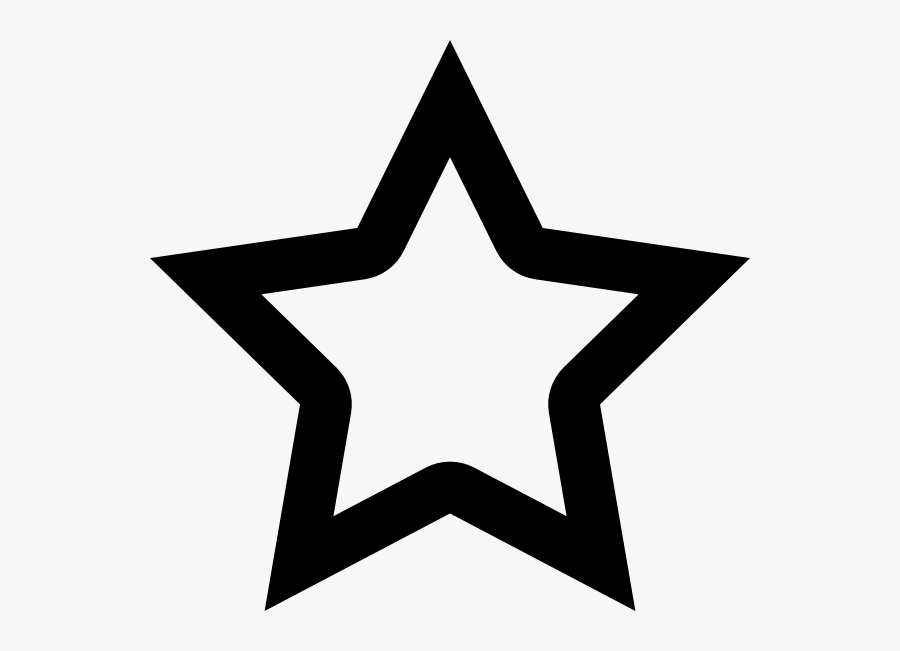 Premium Icon Svg Clip Arts - Outline Image Of Star, Transparent Clipart