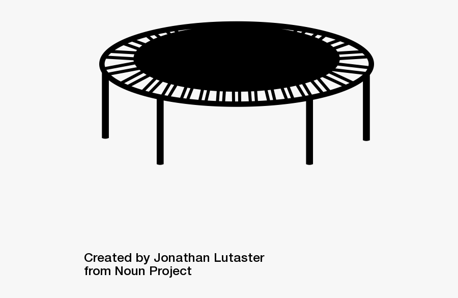Black And White Trampoline, Transparent Clipart