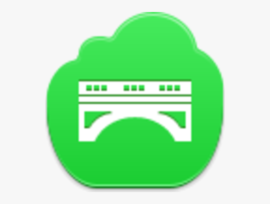 Bridge Icon Image - Advertising Green Icon Png, Transparent Clipart