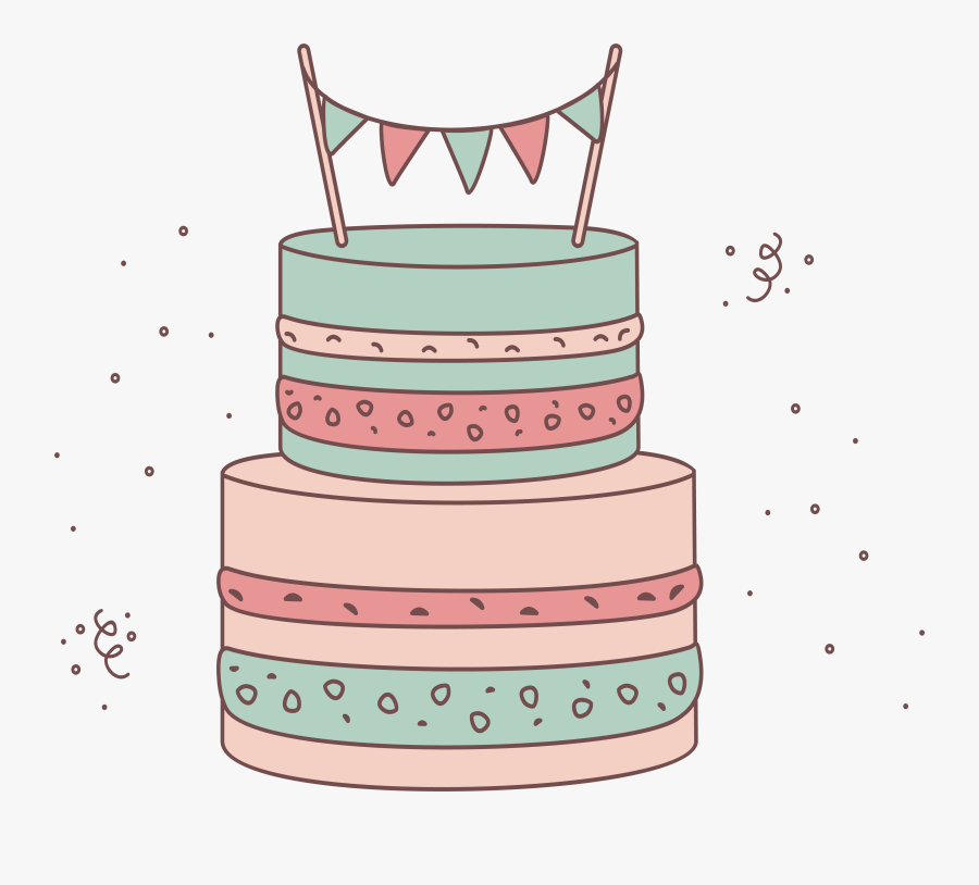 Flour Clipart Powdered Sugar - Drawing Cake Png Transparent, Transparent Clipart