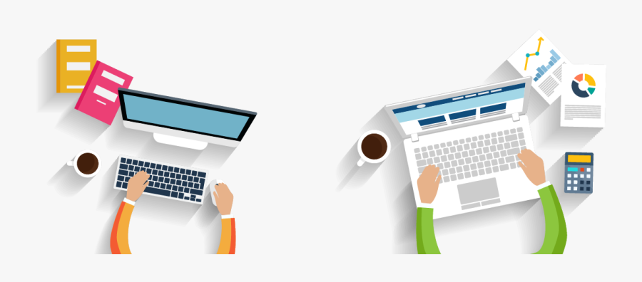 Work On Computer Png, Transparent Clipart