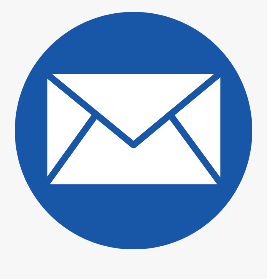 Phone Icon Circle Ltblue - Blue Mail Icon Png, Transparent Clipart