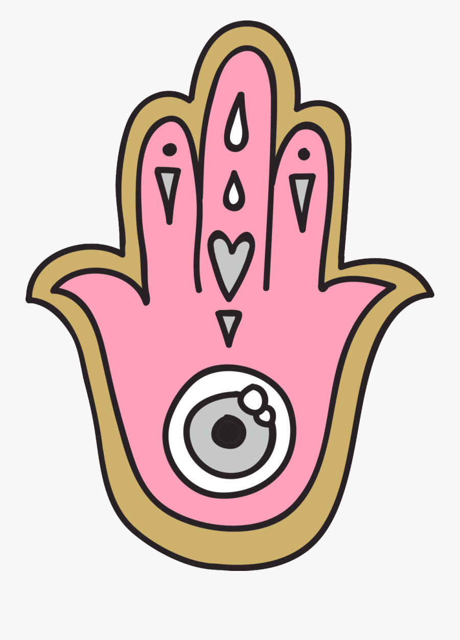 Hand Painted Palm Harajuku Style Transparent, Transparent Clipart