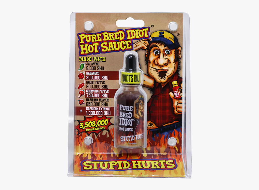 Pure Bred Idiot Hot Sauce, Transparent Clipart