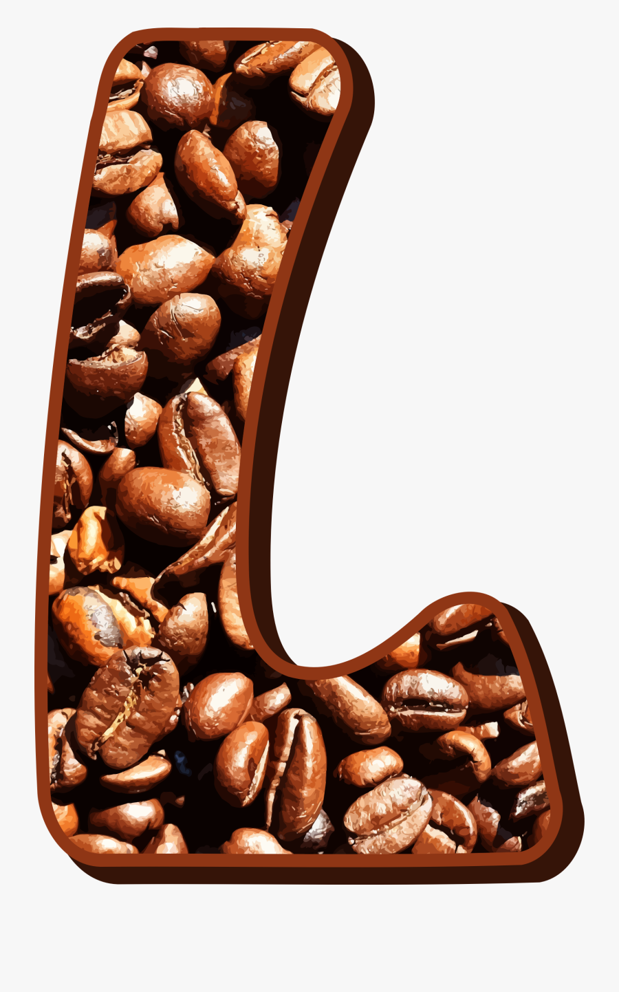 Nuts Clipart Bean - Letter E With Coffee Beans, Transparent Clipart