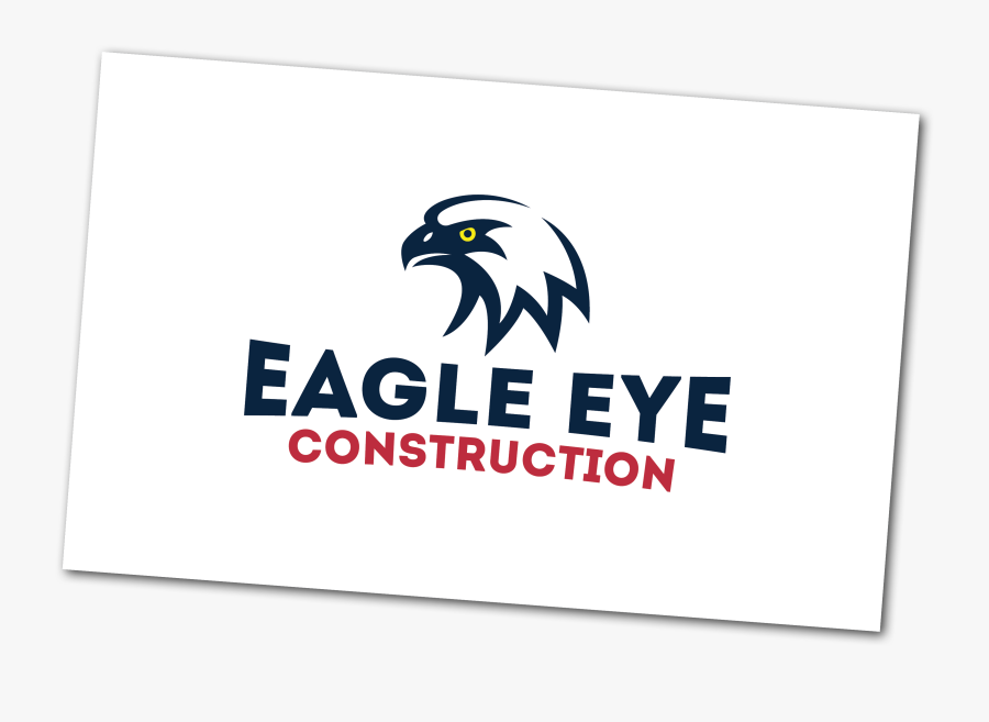 Eagle Eye Construction Logo Card - Bald Eagle, Transparent Clipart