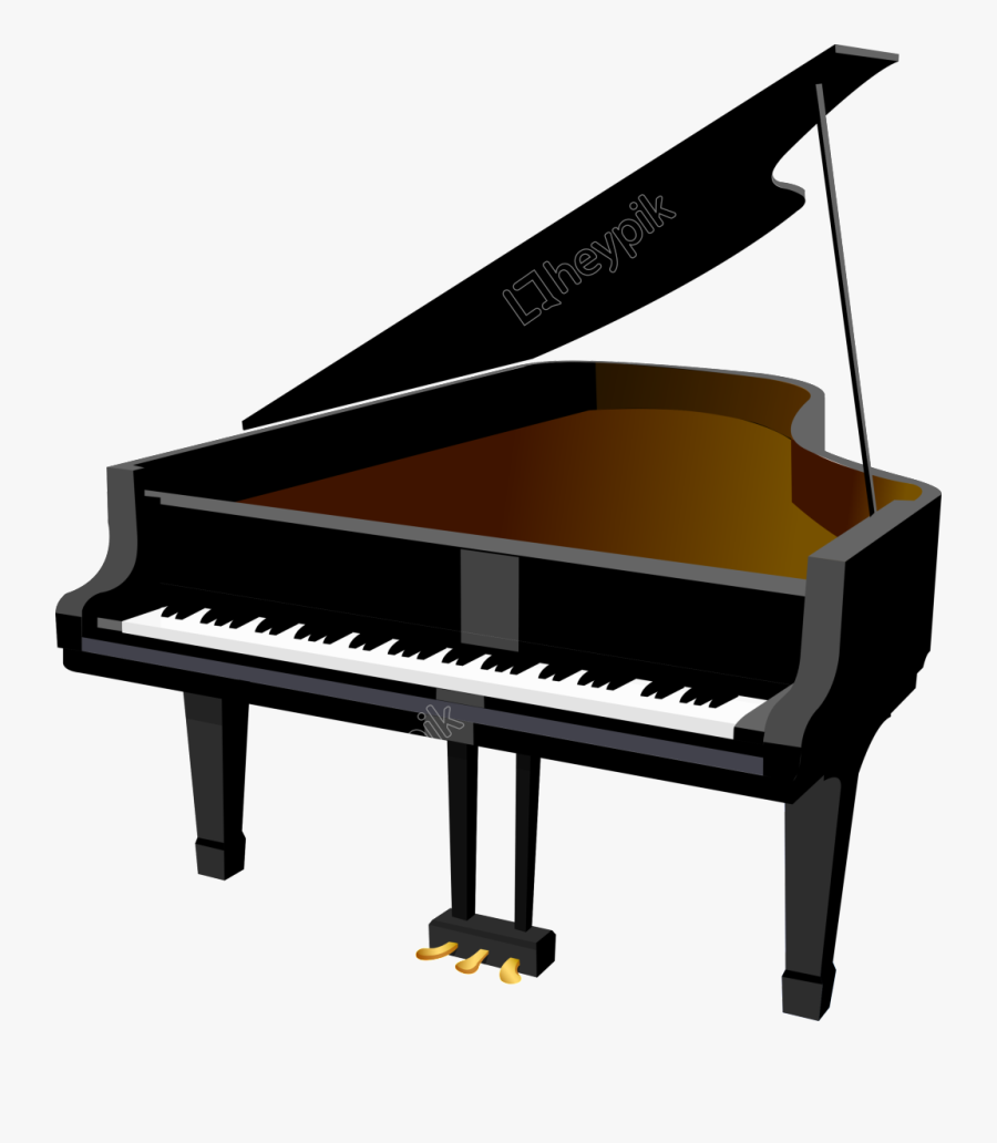 Transparent Harpsichord Clipart - Cartoon Piano Transparent Background, Transparent Clipart