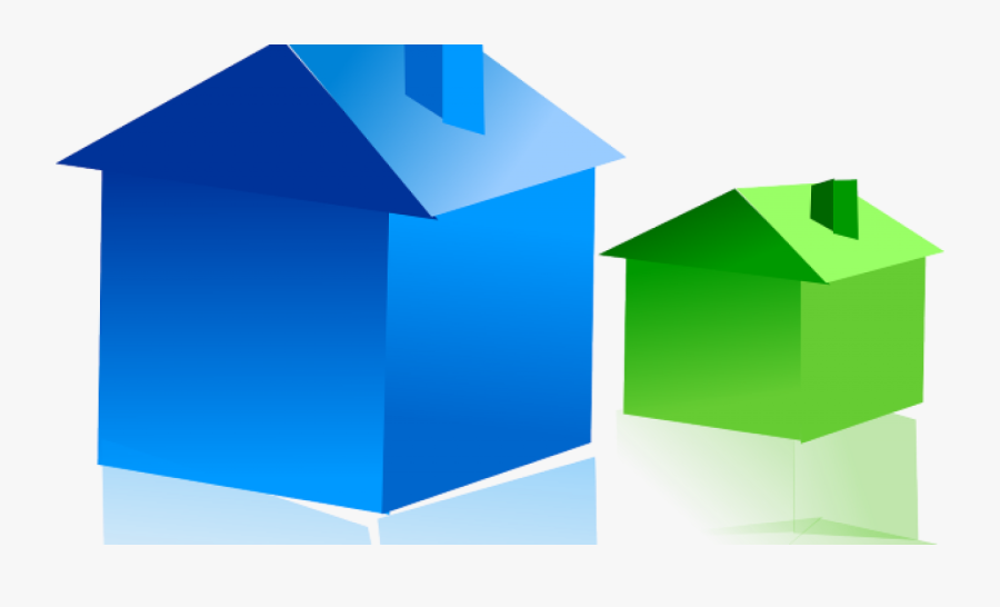 Big House And Small House, Transparent Clipart
