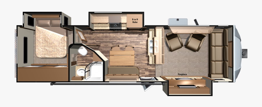 Clip Art Fifth Wheels Lf - Open Range Light Fifth Wheel, Transparent Clipart