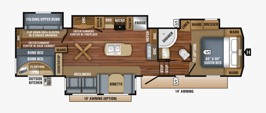 2018 Jayco Eagle 325bhqs, Transparent Clipart