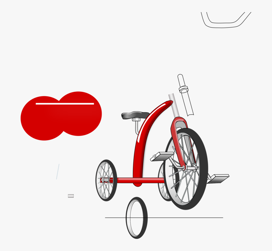 Bicycle,bicycle Wheel,hybrid Bicycle - Transparent Background Tricycle Clip Art, Transparent Clipart