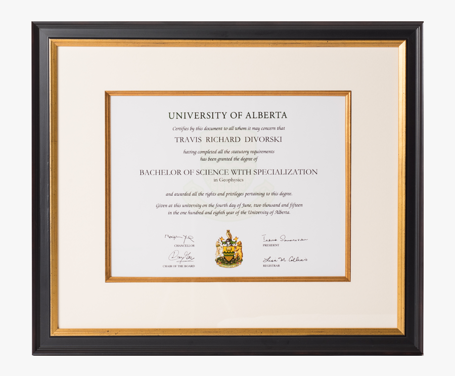 Diploma Frame Png - Diploma, Transparent Clipart