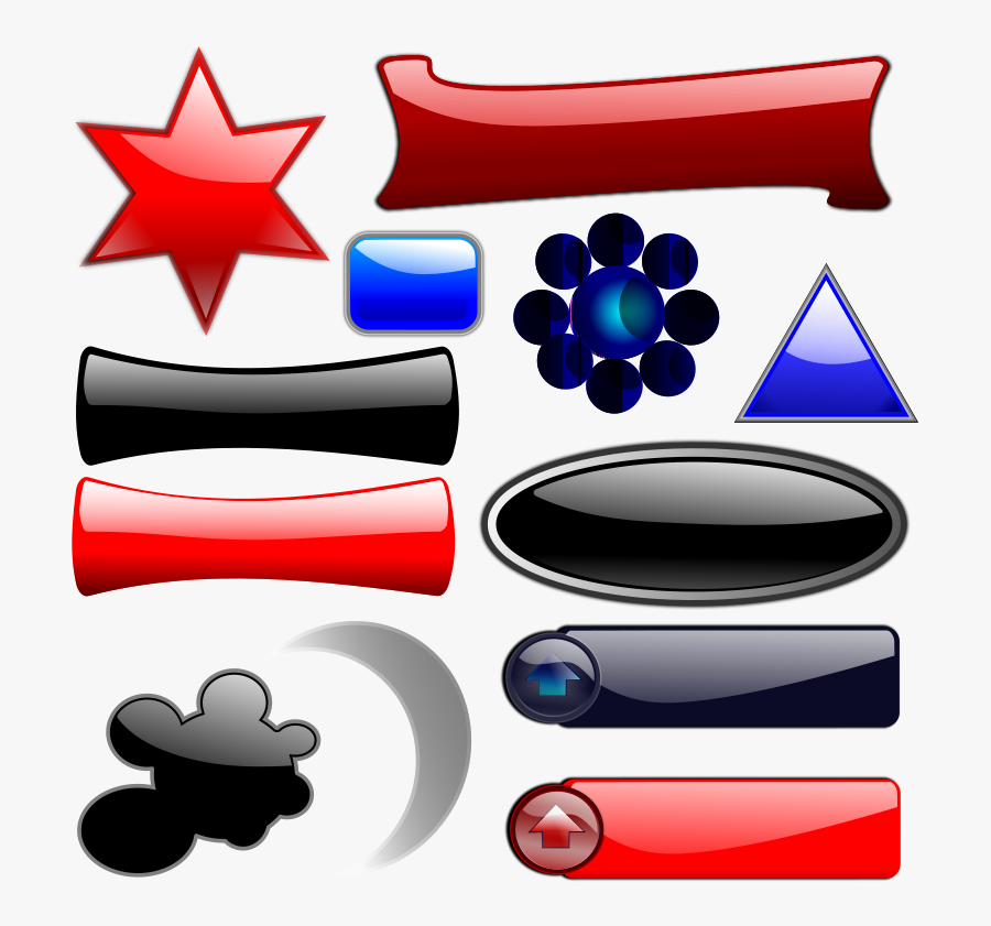 Mixed Gloss Stuff - Boton Formas Png, Transparent Clipart