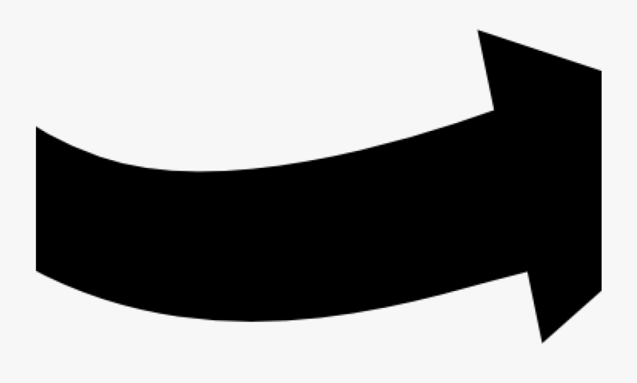 Clipart Arrows Free Collection Of Free Curved Clipart - Silhouette, Transparent Clipart
