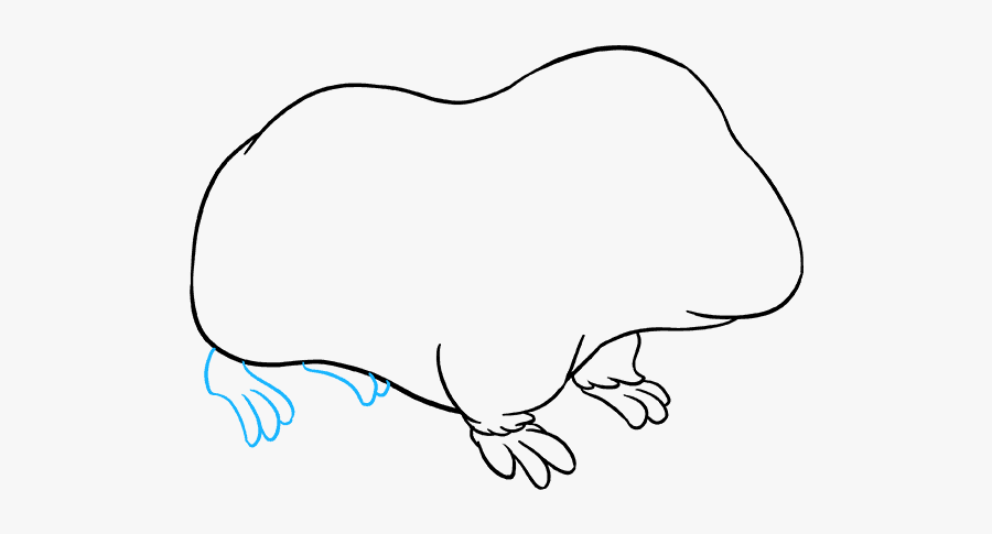 How To Draw Guinea Pig - Line Art, Transparent Clipart