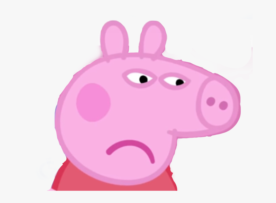 Peppa Pig Png Sad - Sad Peppa Pig, Transparent Clipart