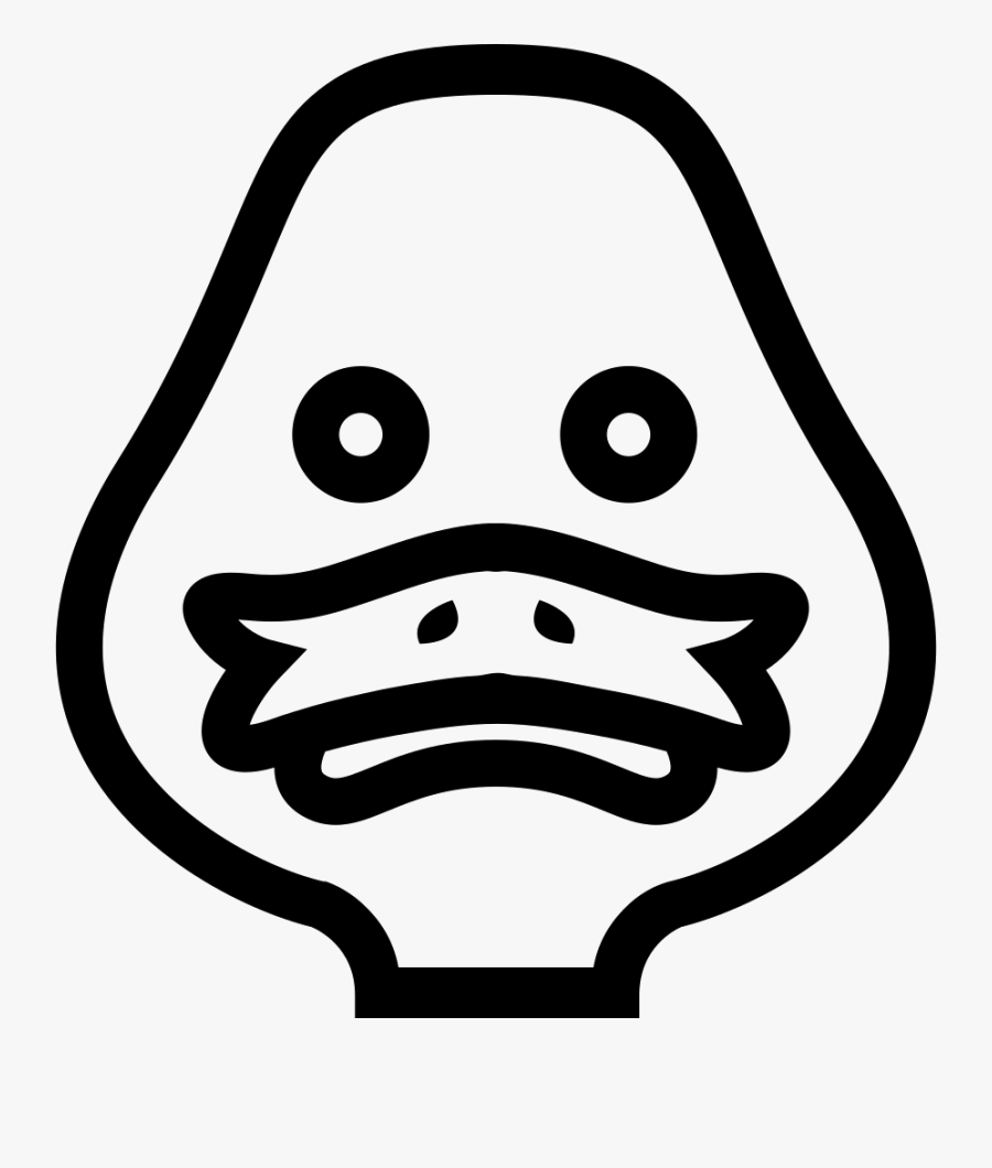 Canard Vue De Face, Transparent Clipart