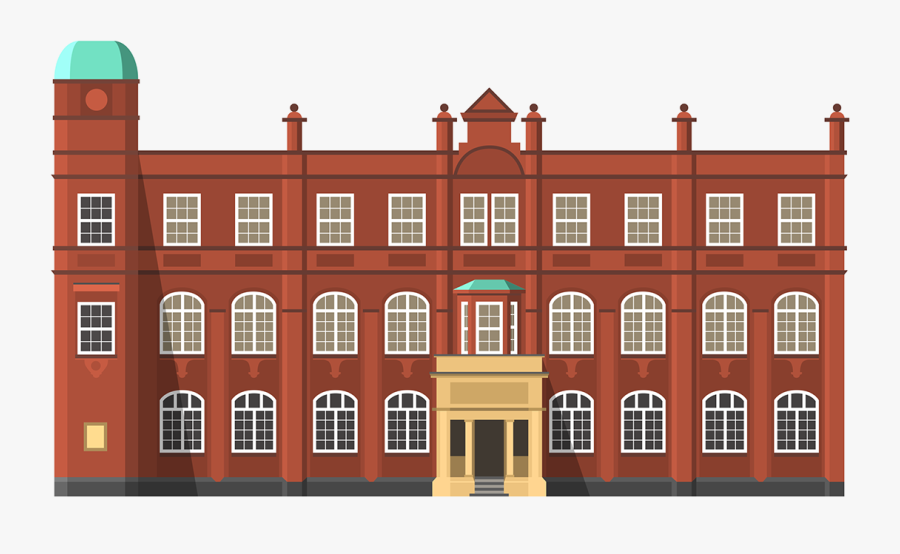 Transparent College Building Clipart - University Building Clipart, Transparent Clipart