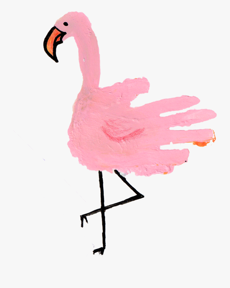 Make A Flamingo Out Of Hand, Transparent Clipart