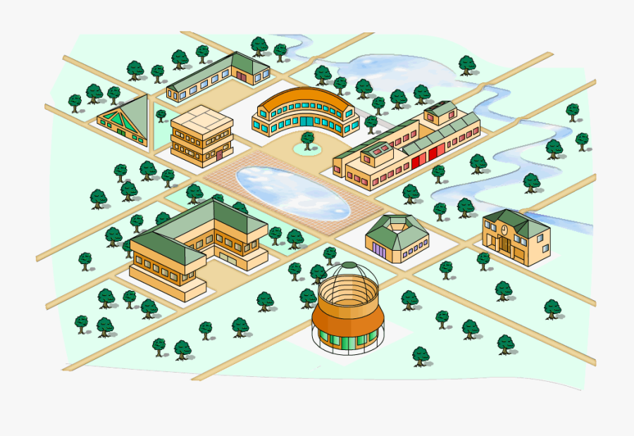 Image Transparent Stock College Campus Clipart - Plan, Transparent Clipart