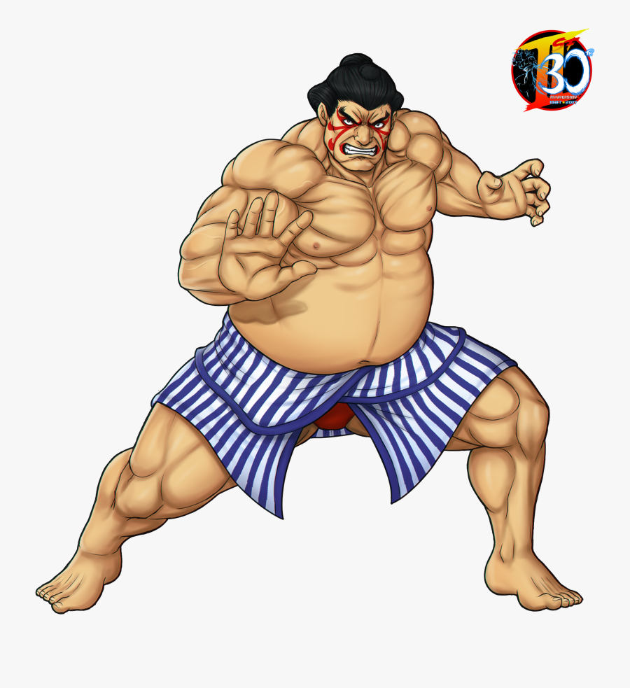 Our Street Fighter Th Tribute E Honda Ⓒ - Street Fighter Characters E Honda, Transparent Clipart