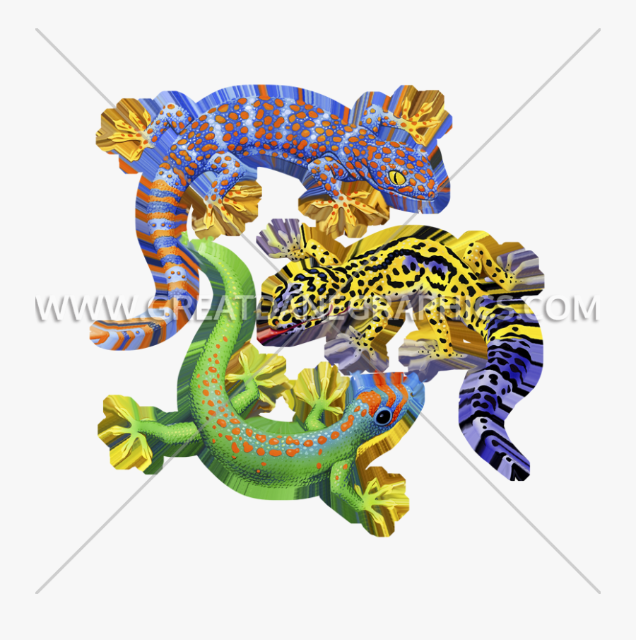 Gecko Clipart Easy - Illustration, Transparent Clipart
