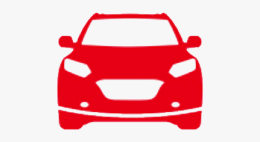 Red Car Symbol Png, Transparent Clipart