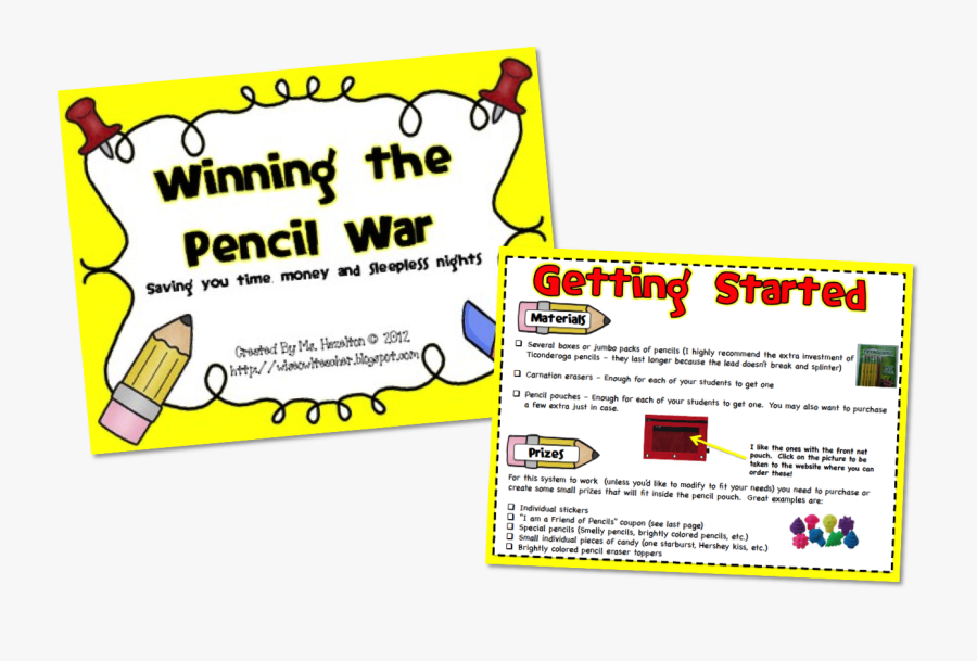 Pencil Wars, Transparent Clipart