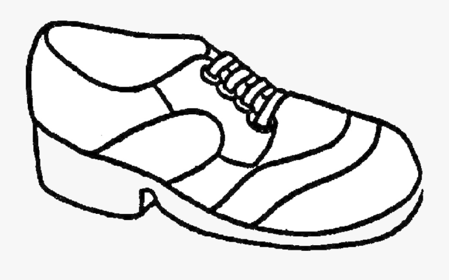 Track Shoe Drawing At Free For Personal Use Transparent - Shoe Black And White, Transparent Clipart
