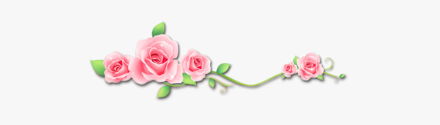 #roses #flowers #vinesandleaves #divider #header #textline - Vector, Transparent Clipart