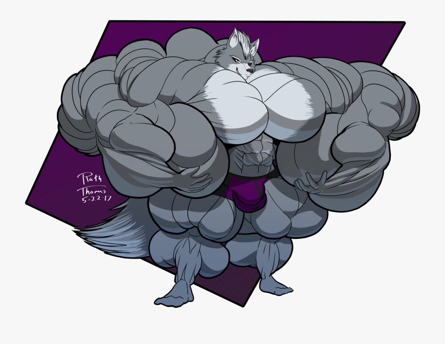 Wolf O Donnell Muscle - Cartoon, Transparent Clipart