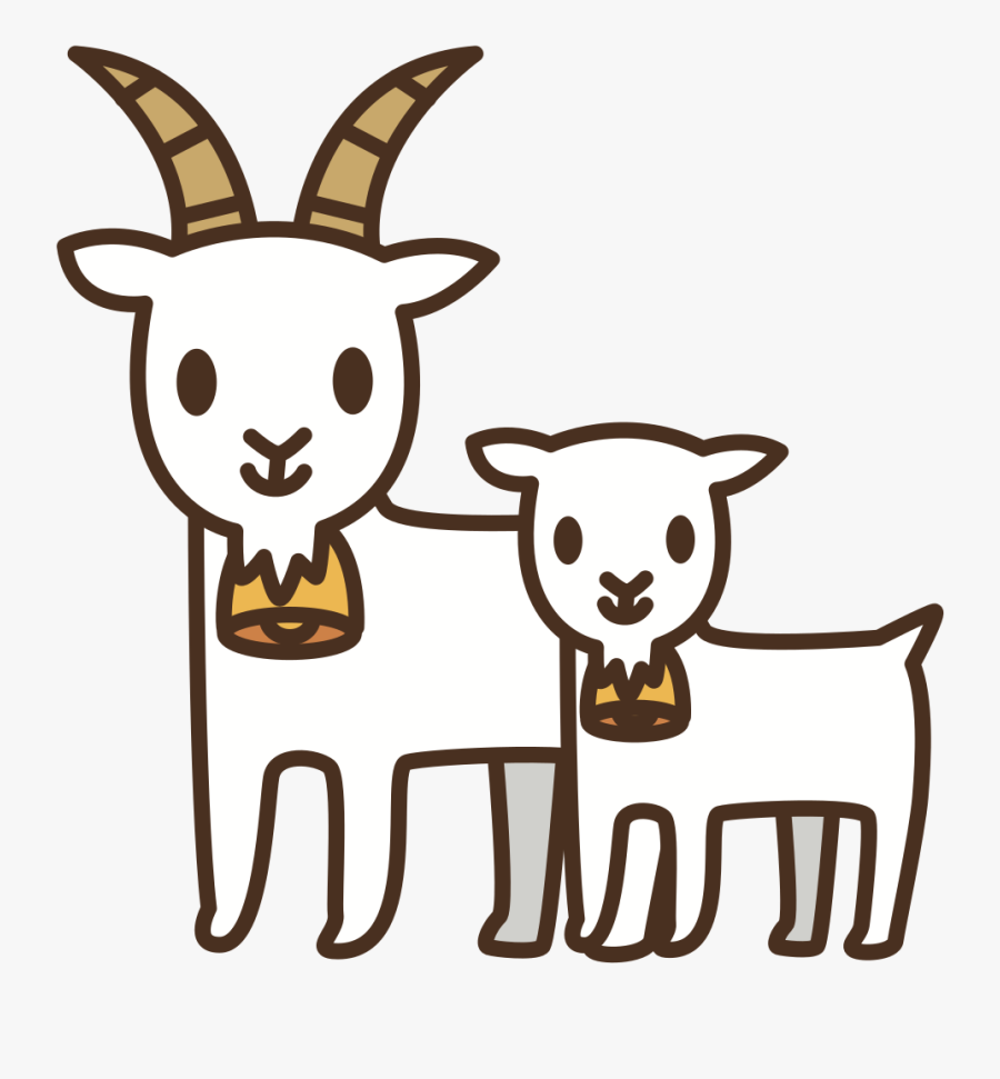 Goats - Goat Horns Clipart, Transparent Clipart