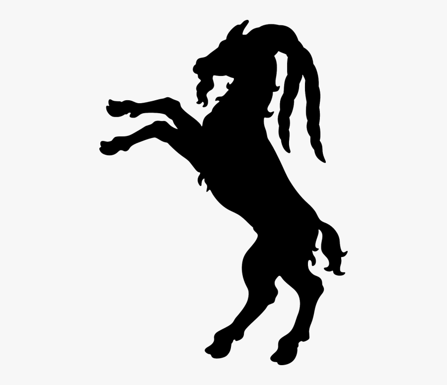 Goats Brown Ram Horns - Billy Goat Silhouette, Transparent Clipart
