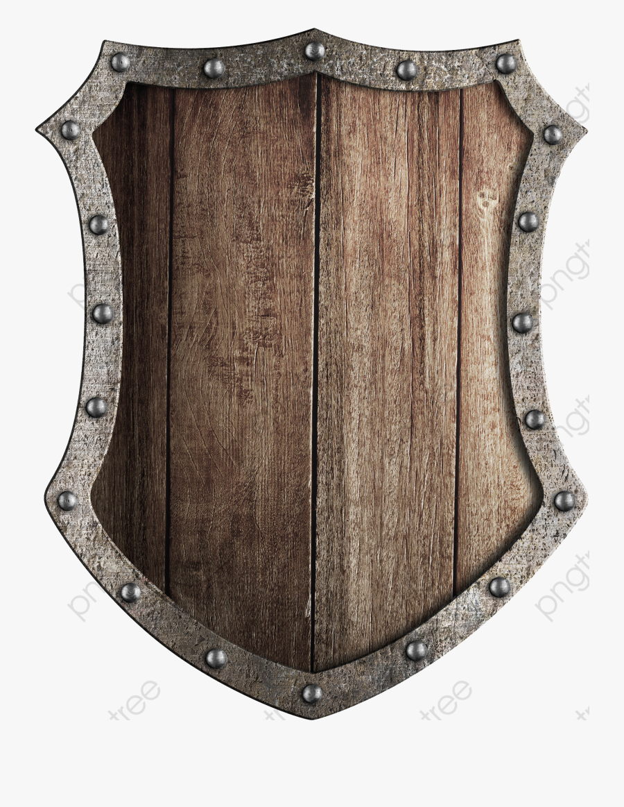 Transparent Wooden Shield Format, Transparent Clipart