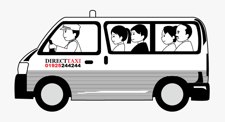 Slide - Taxi Clipart Black And White, Transparent Clipart