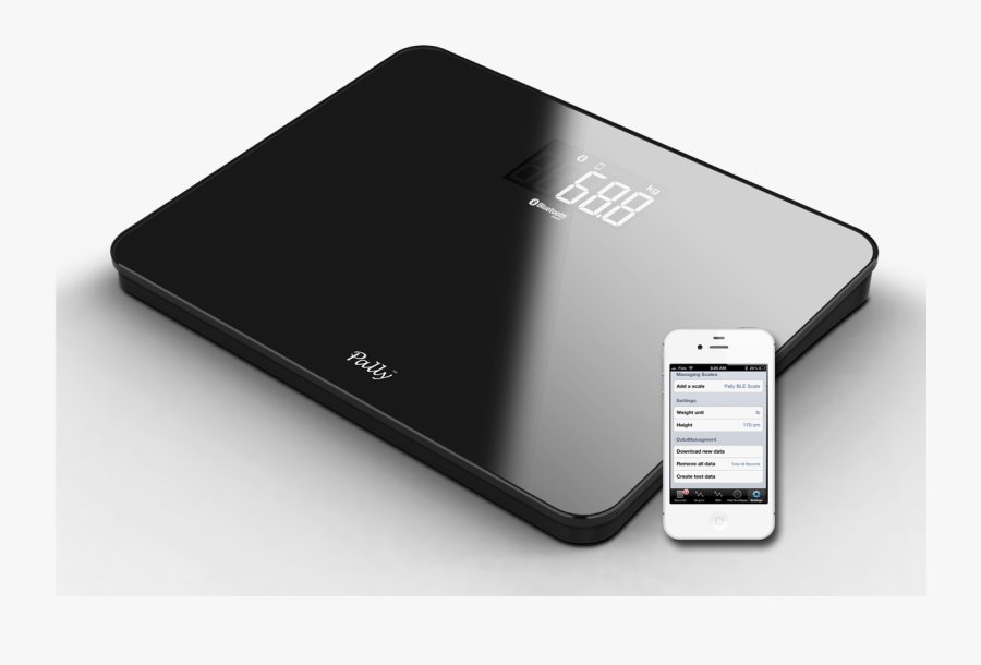Pally Scale With Iphone App Ace Sensor Inc - Smart Weighing Scale Png, Transparent Clipart