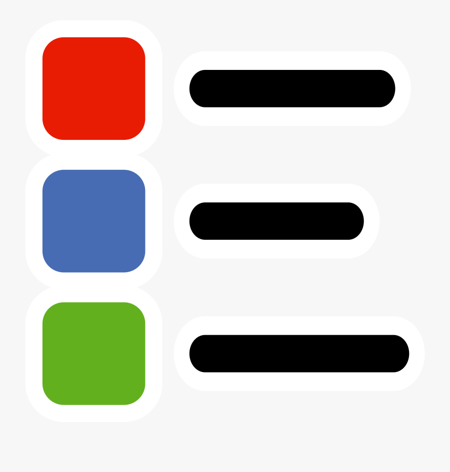 Thumb Image - Playlist Icon Png Colour, Transparent Clipart