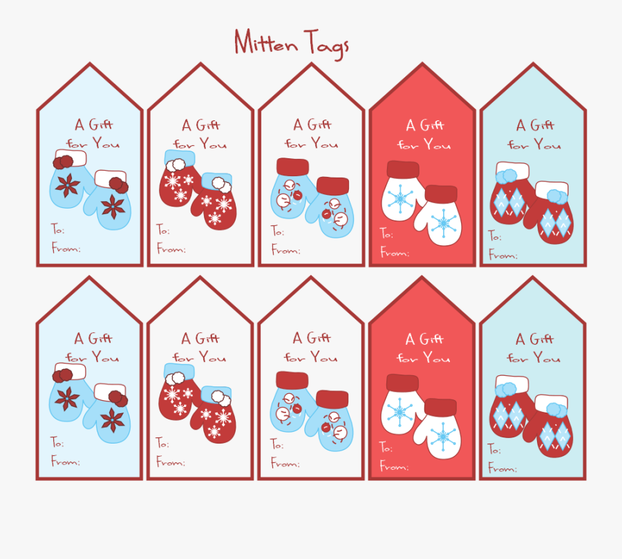 Christmas Gift Tag Png - Holiday Tags Printable, Transparent Clipart