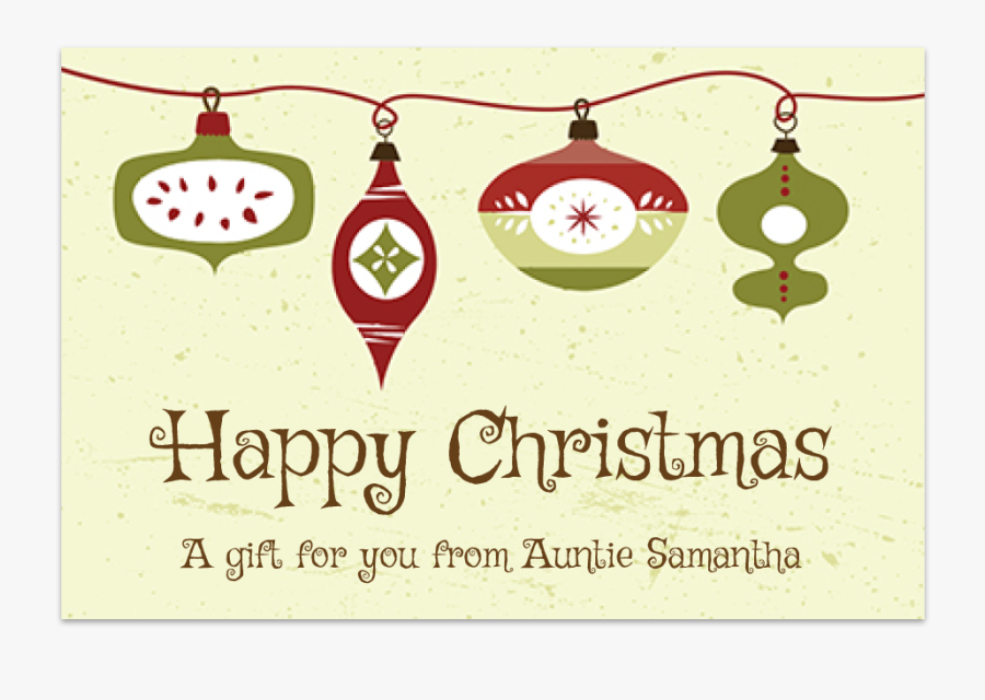 Gift Tag Sticker Made With A Free Holiday Font, Griffy - Illustration, Transparent Clipart