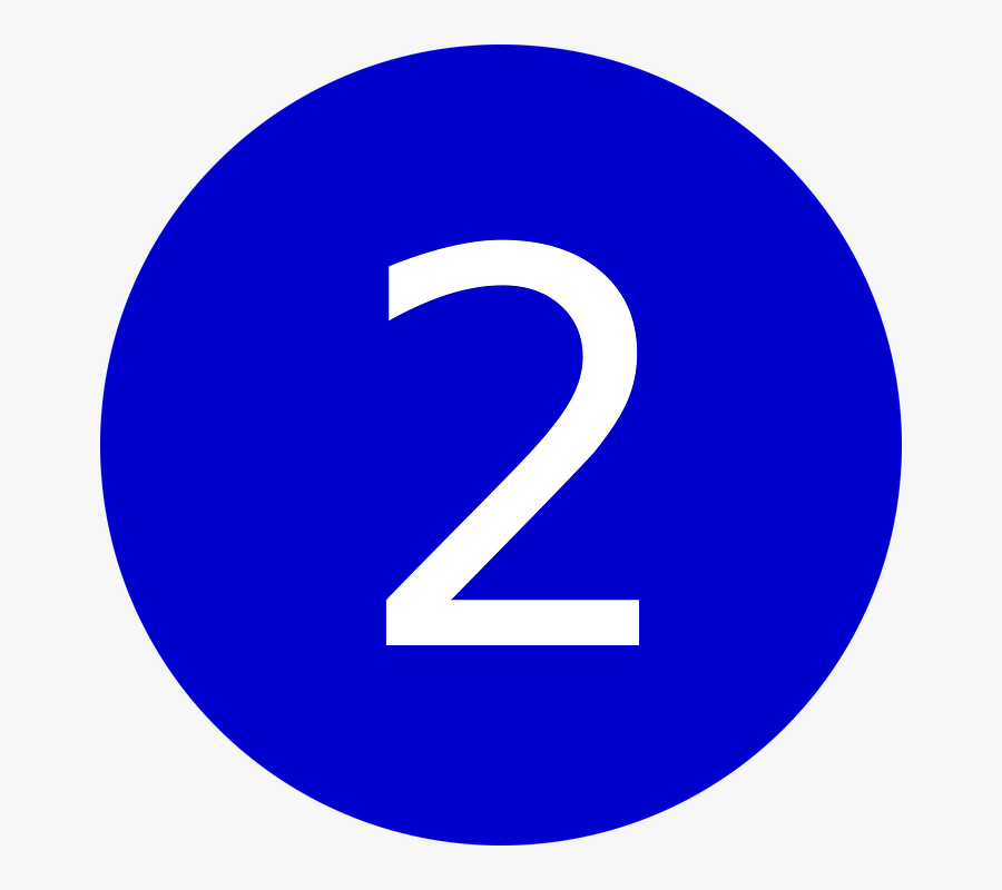 Transparent Numero 2 Png - Numero Dos En Circulo, Transparent Clipart