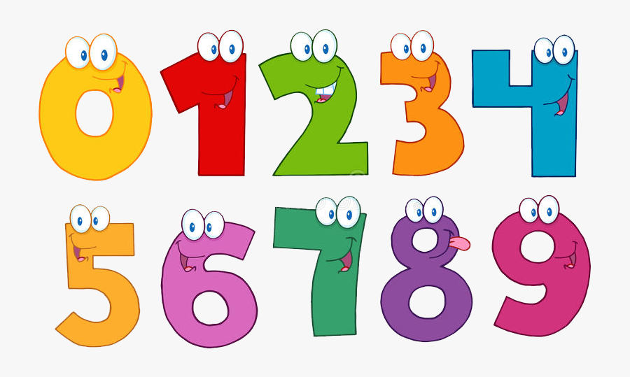 Cartoons Vector Clipart Psd - Numbers In Cartoon, Transparent Clipart