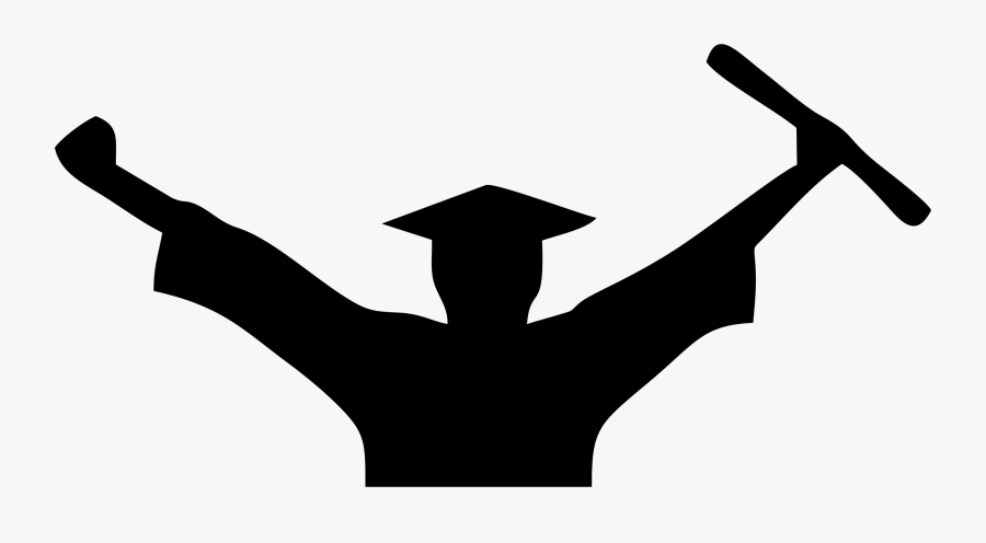 Graduation Ceremony Student Silhouette Graduation Black, Transparent Clipart