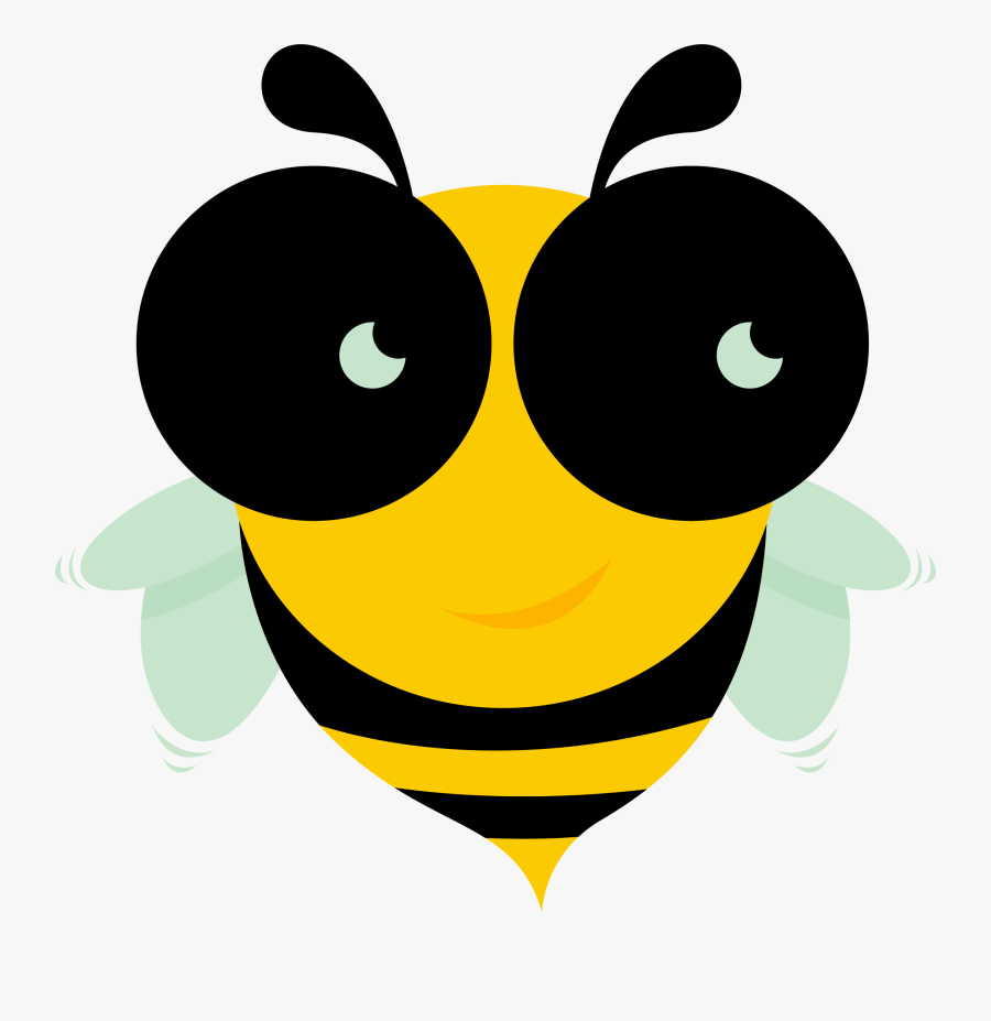 Bumblebee With Big Eyes, Transparent Clipart